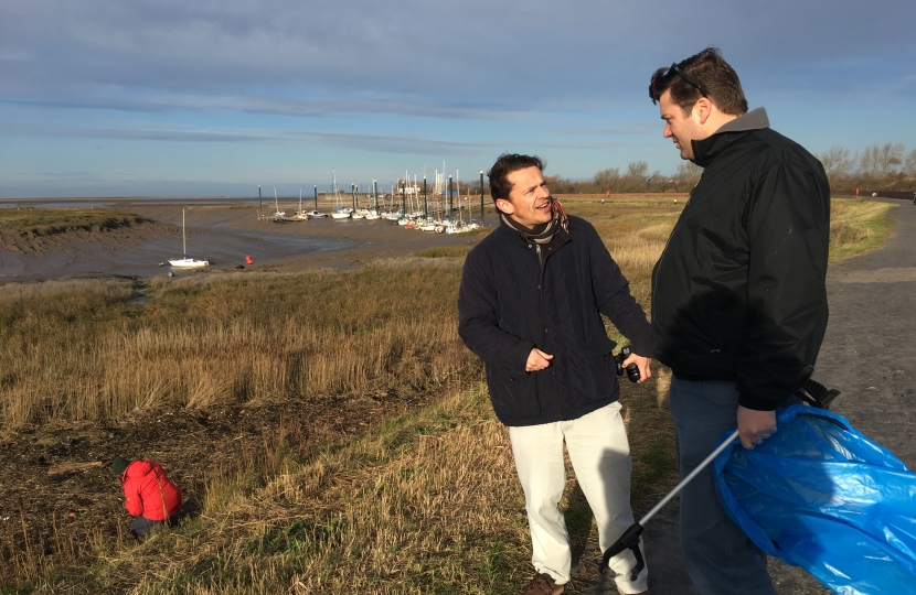 Burnham beach clean 