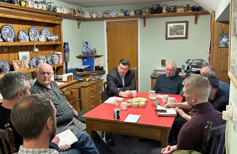 James Heappey MP hosting farmers meeting in Wedmore 