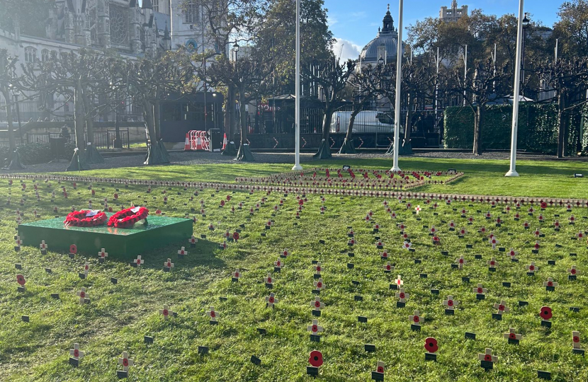 Planted cross in Westminster 