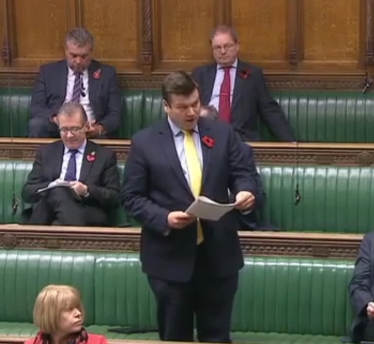 James Heappey MP in Parliament 