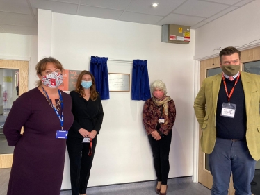 James Heappey at the opening of Strode College's new Media and Technology building 