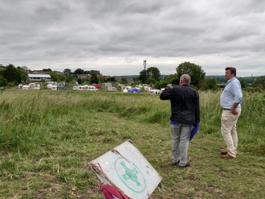 James Heappey and Cllr Clive Bishop 